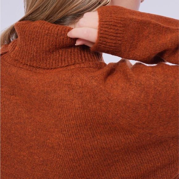 Minark Women’s Sweater Turtleneck Raglan Sleeve - Picture 2 of 5